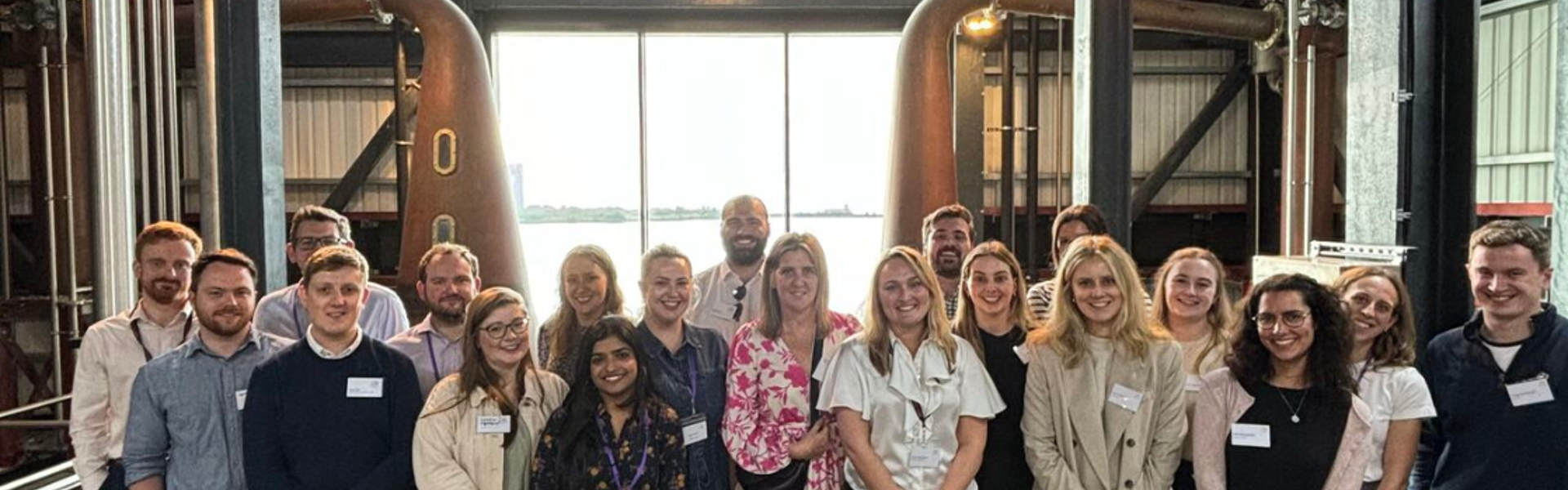 BPF Futures members on a site visit to a whisky distillery. 
